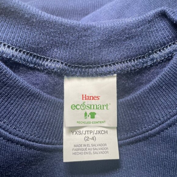 BFFs & Babes Youth "To The Moon & Back" Sweatshirt – Navy Blue – Size XS (2-4) - Picture 6 of 6